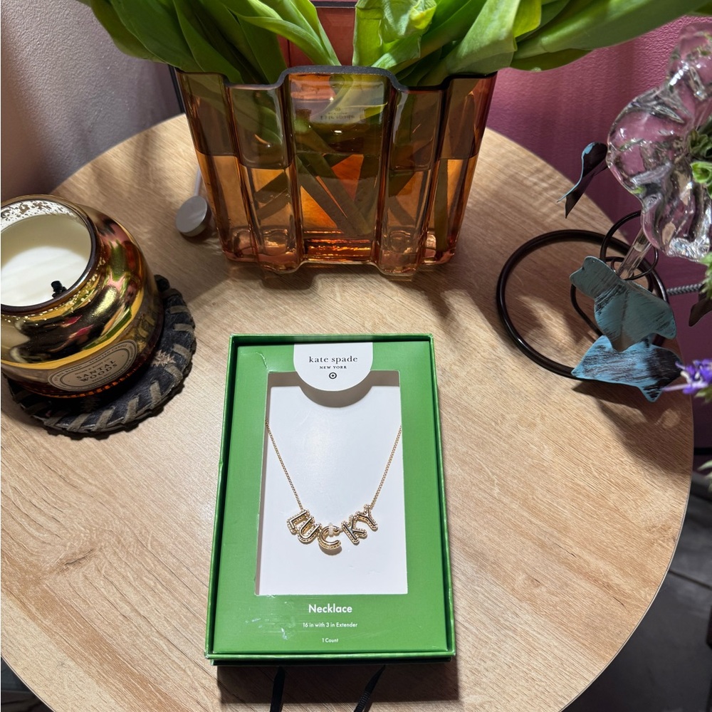 Kate Spade Gold “Lucky” Necklace